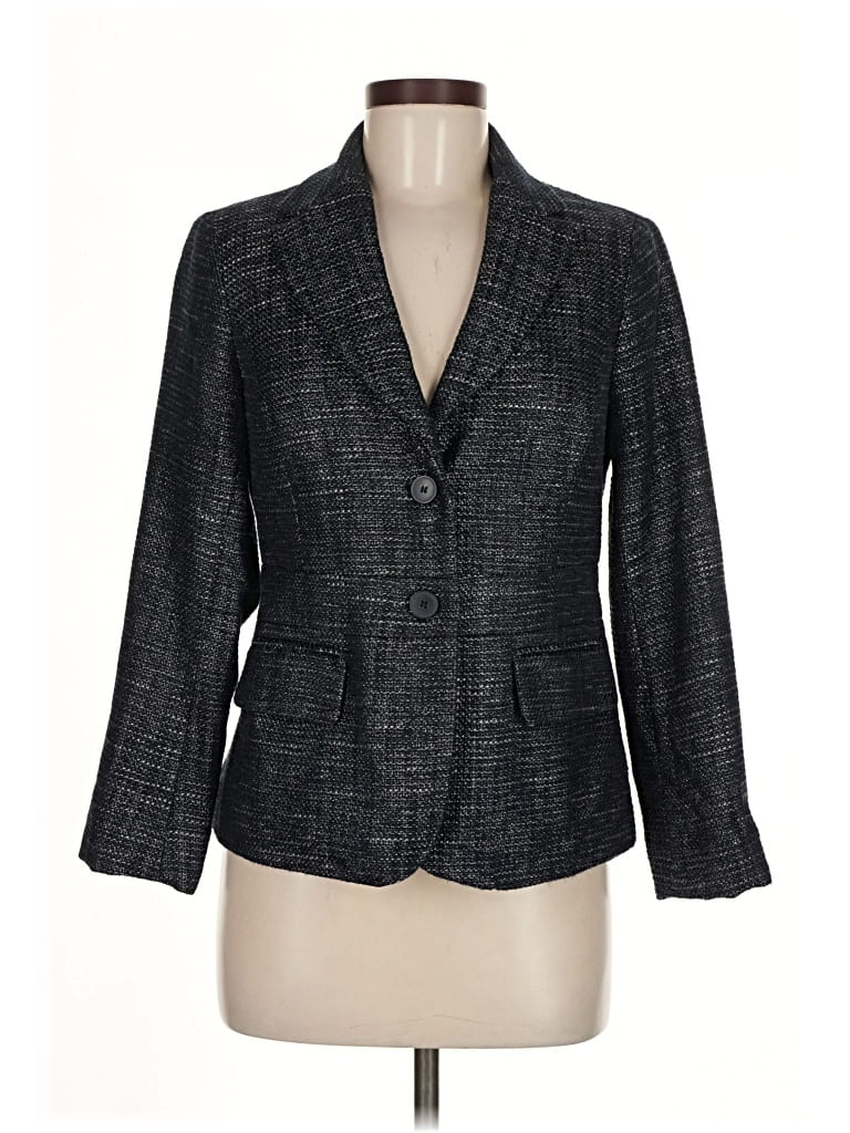 Pre-owned New York And Company Blazer Jacket In Gray