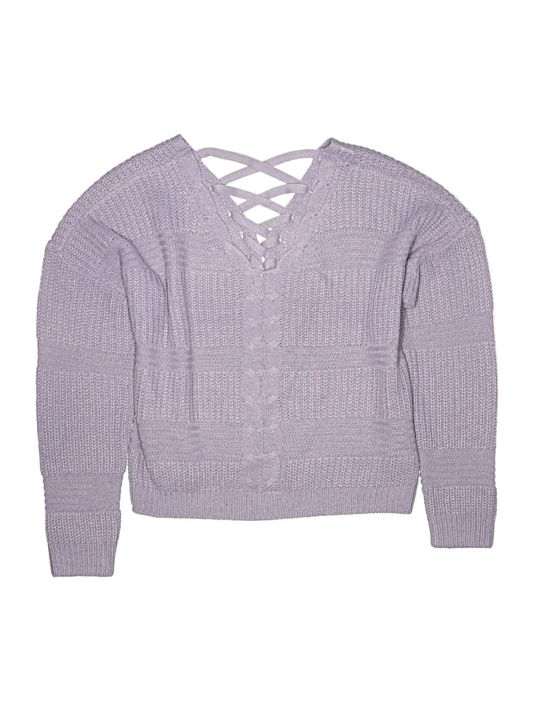 Pre-owned Assorted Brands Kids' Pullover Sweater In Purple