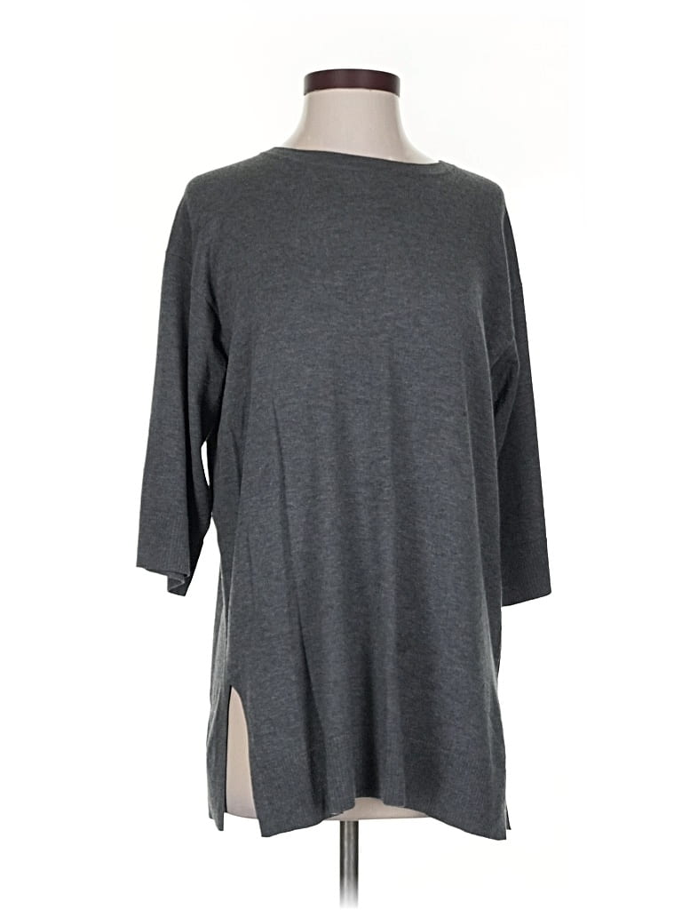 Pre-owned Eileen Fisher Pullover Sweater In Gray