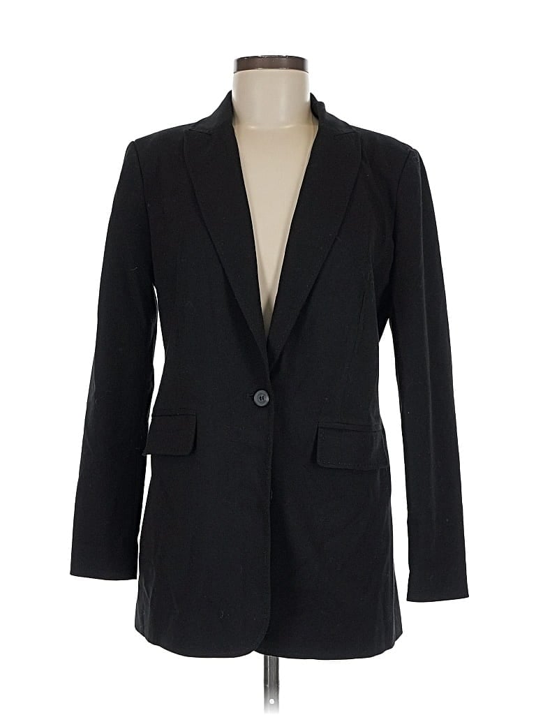 Pre-owned Vince Camuto Blazer Jacket In Black
