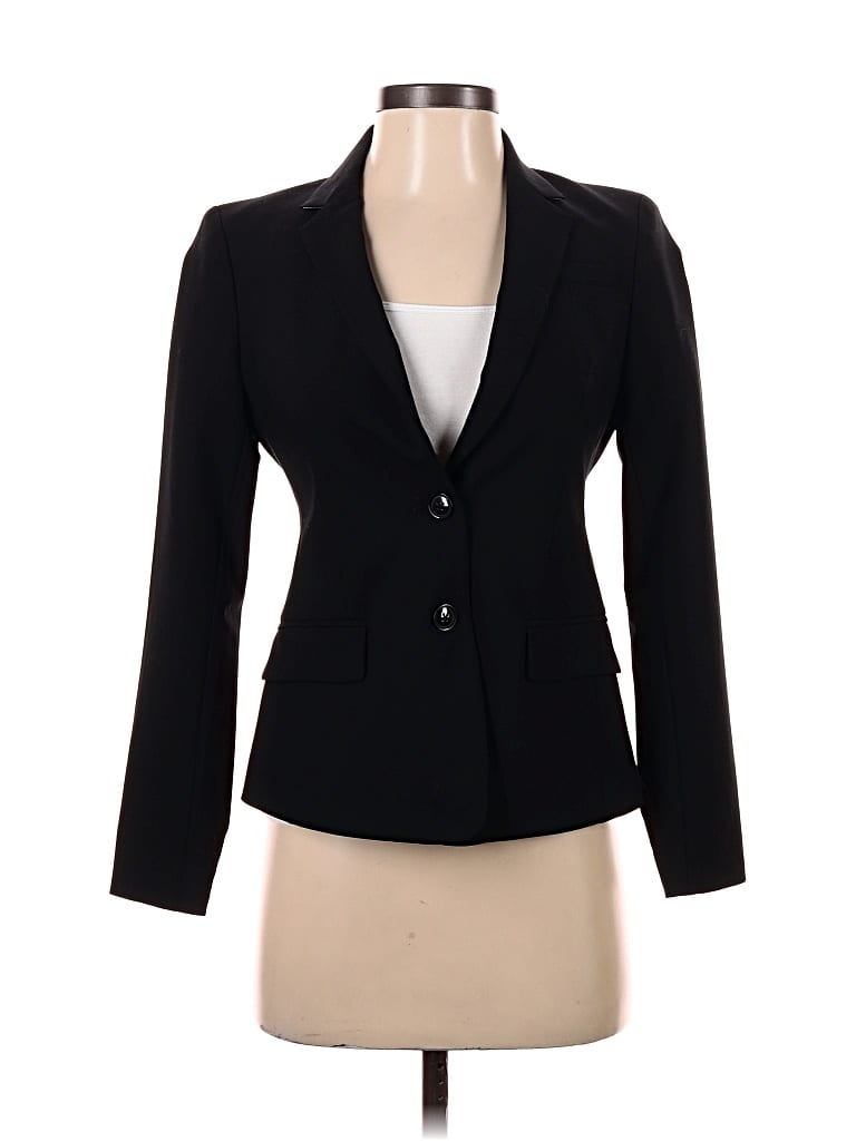 Pre-owned Banana Republic Wool Blazer Jacket In Black