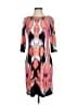 Chico's Print Orange Cocktail Dress Size Sm (0) - photo 1