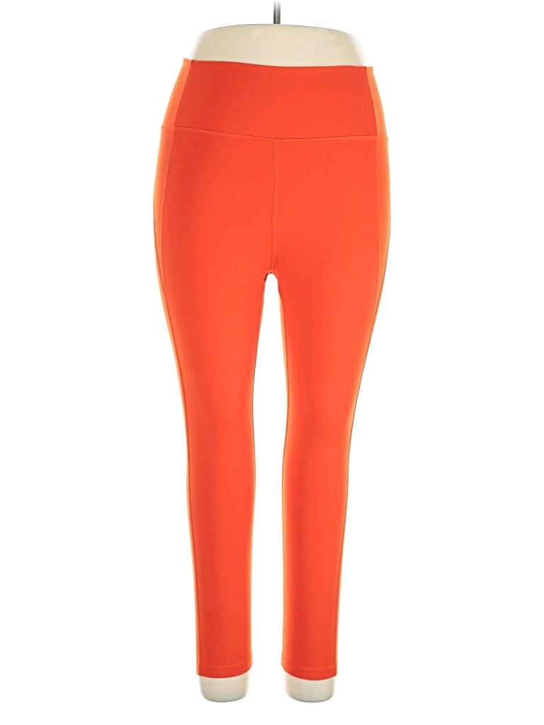 Pre-owned Girlfriend Collective Active Pants In Orange