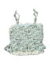 Vineyard Vines Floral Green Tank Top Size 5 - 6 - photo 2