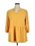 Dalin Yellow 3/4 Sleeve Blouse Size 2X - photo 1