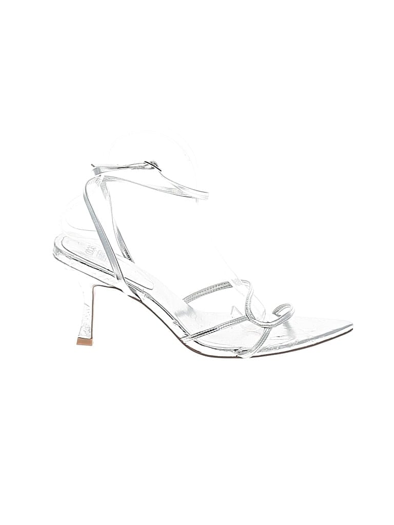 Pre-owned Asos Design Sandals In Silver