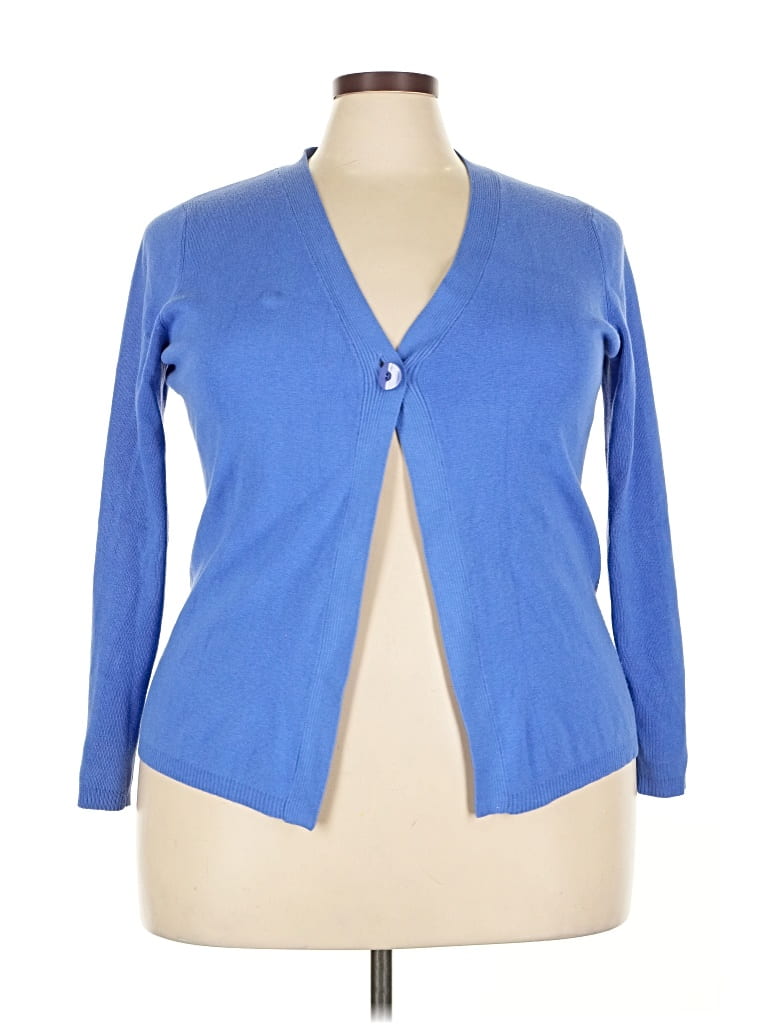 Pre-owned Charter Club Cardigan Sweater In Blue