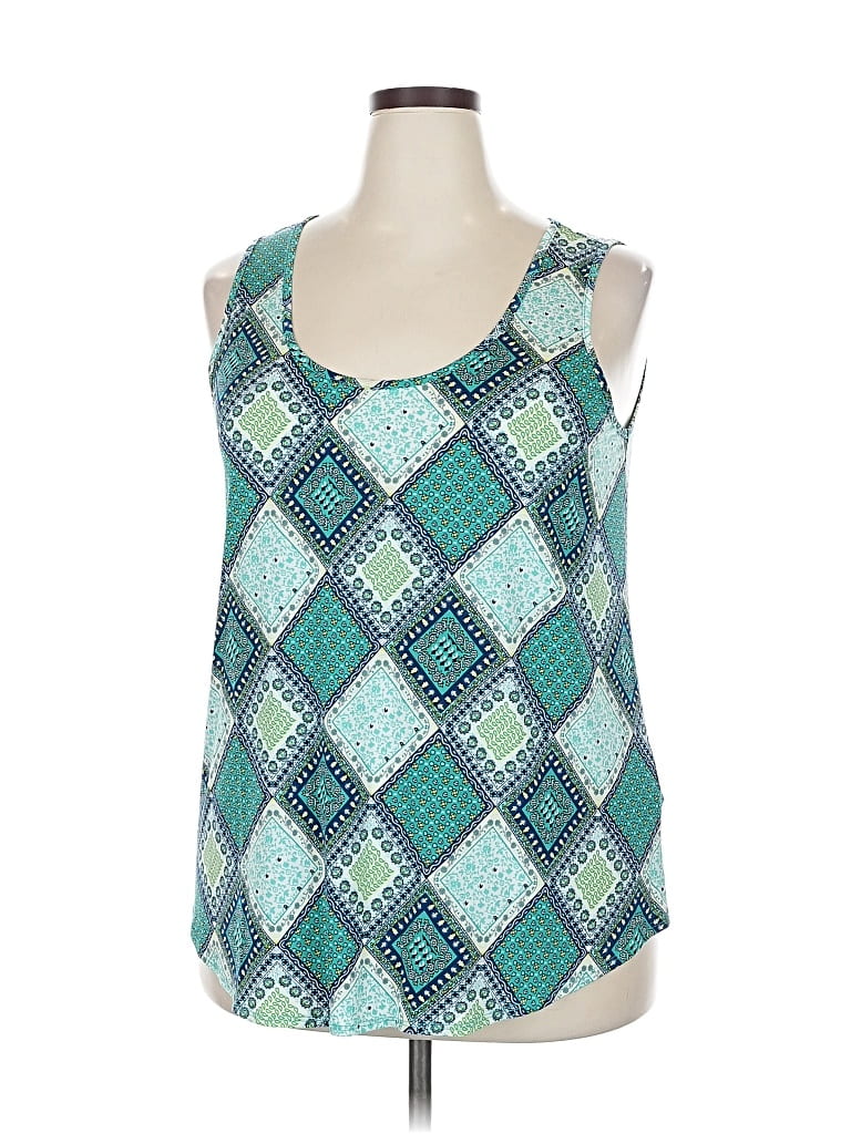 Pre-owned Papermoon Sleeveless Blouse In Blue