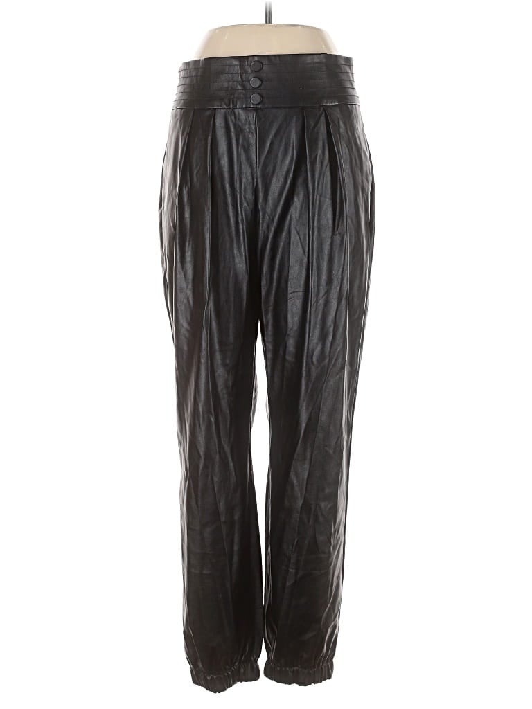 Pre-owned Gabrielle Union New York And Company Faux Leather Pants In Black