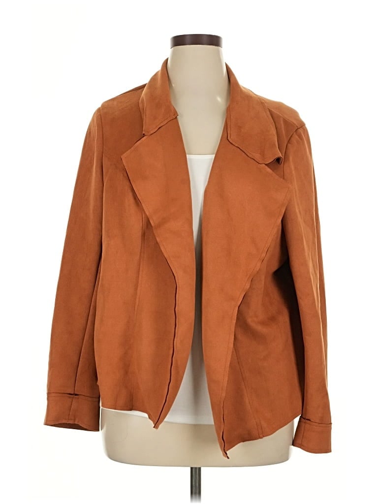 Pre-owned Shein Curve Cardigan Sweater In Brown