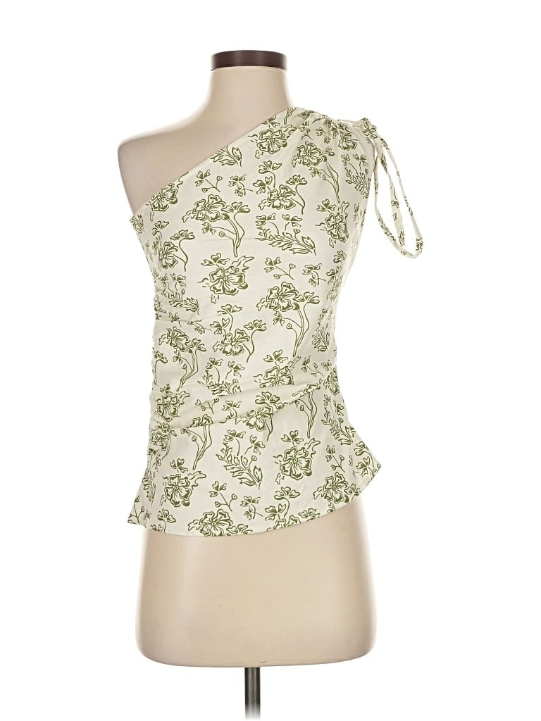 Pre-owned Prettylittlething Sleeveless Blouse In Green