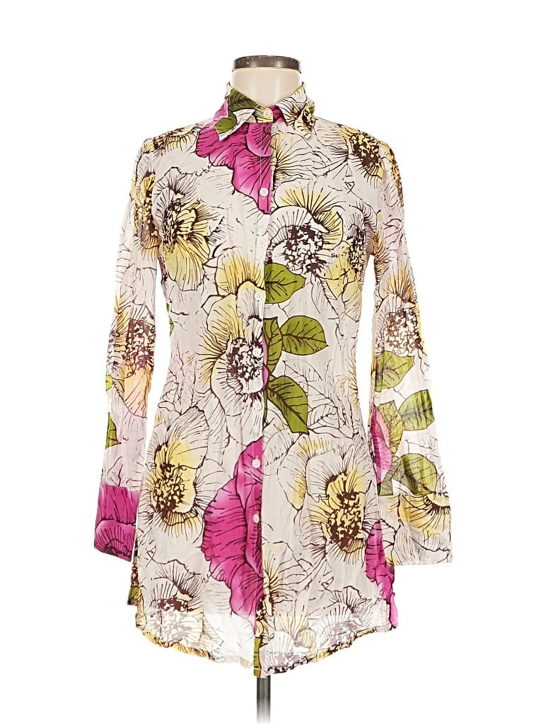 Pre-owned Kenar Long Sleeve Blouse In Pink