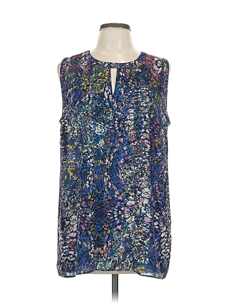 Pre-owned Cabi Sleeveless Blouse In Blue