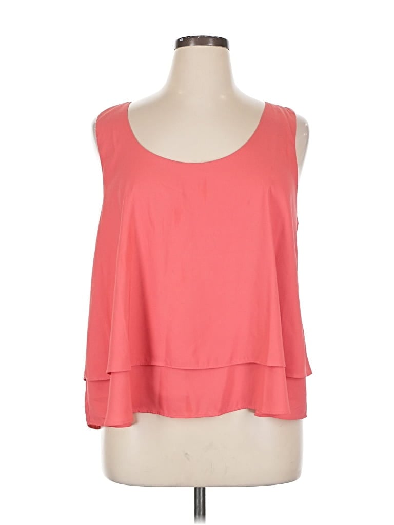 Pre-owned Ann Taylor Sleeveless Blouse In Pink
