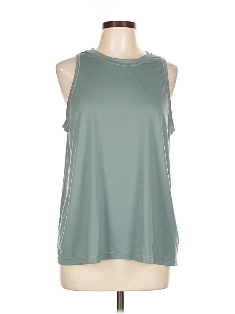 Pre-owned Athleta Sleeveless T-shirt In Green