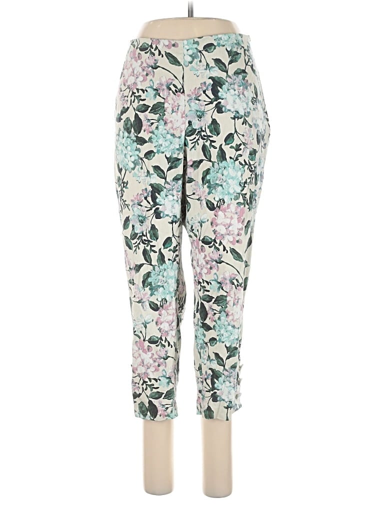 Pre-owned Jjill Linen Pants In Green