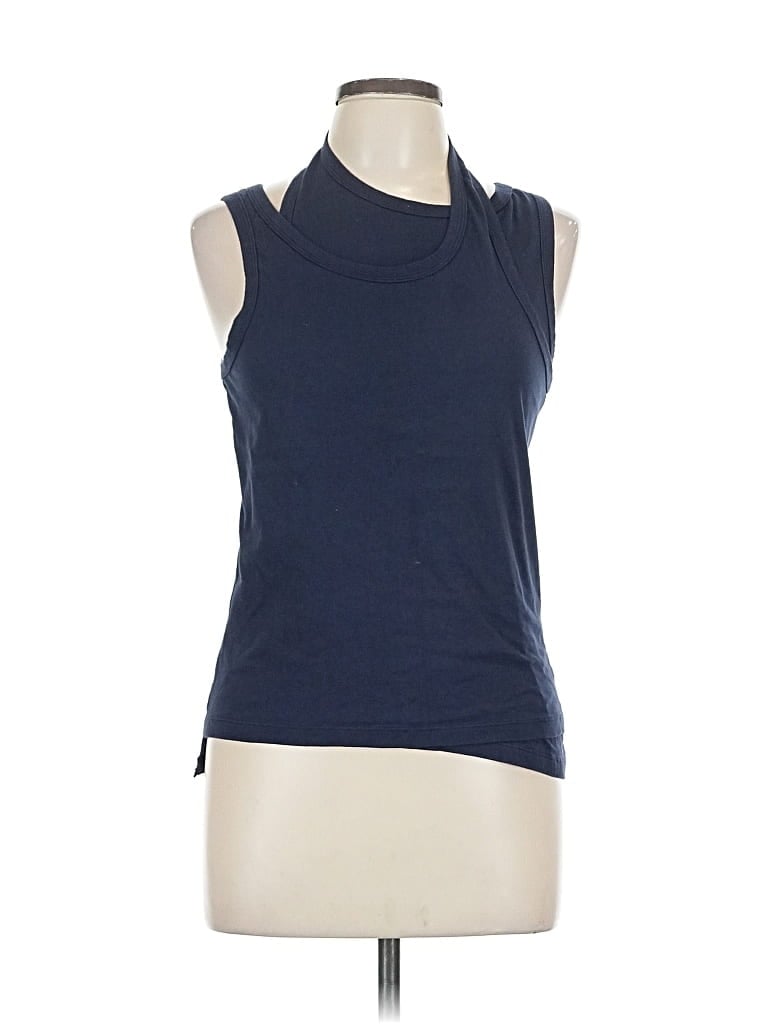 Pre-owned Lea & Viola Sleeveless T-shirt In Blue