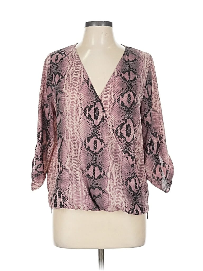 Pre-owned West Kei 3/4 Sleeve Blouse In Pink