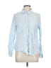 Joie 100% Linen Blue Long Sleeve Button-Down Shirt Size L - photo 1