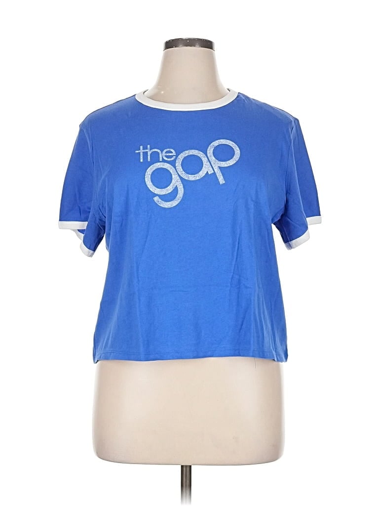 Pre-owned Gap Short Sleeve T-shirt In Blue