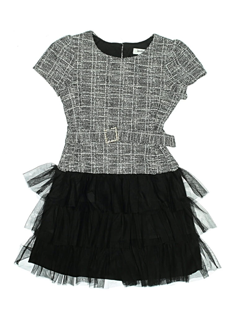 Pre-owned Speechless Kids' Dress In Gray