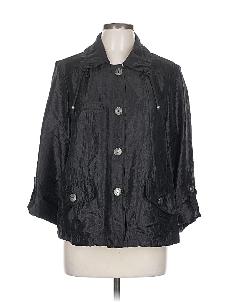 Pre-owned Ruby Rd. Raincoat In Black