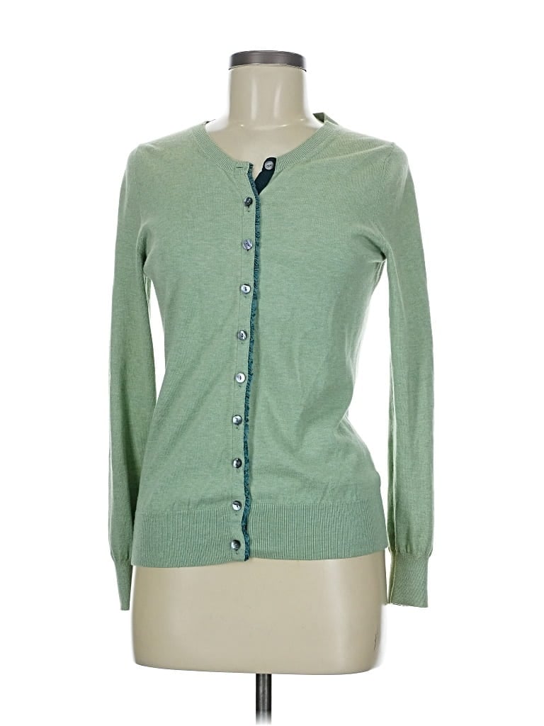 Pre-owned Banana Republic Cardigan Sweater In Green