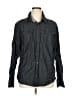 Eighty Eight 100% Cotton Gray Long Sleeve Button-Down Shirt Size XL - photo 1