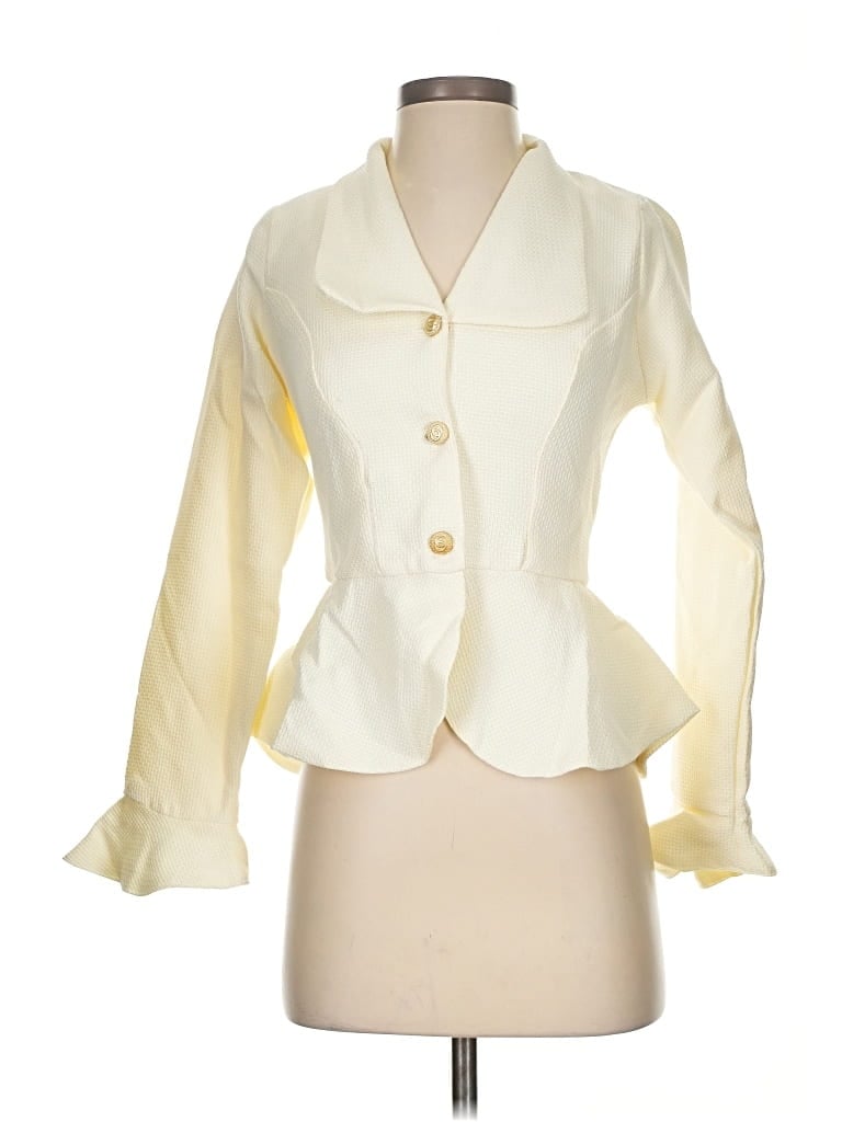 Pre-owned Assorted Brands Blazer Jacket In White