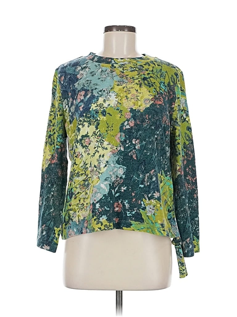 CLARA SUN WOO Pre-owned Long Sleeve Top Green Tie Neck Tops