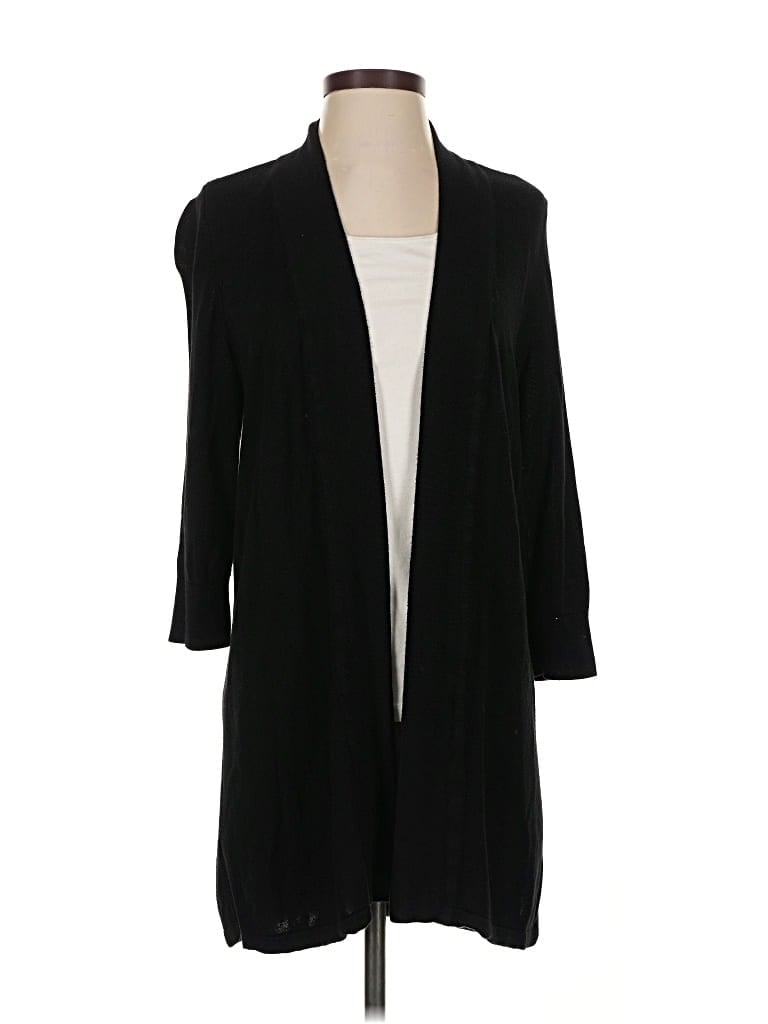 Pre-owned Chico's Cardigan Sweater In Black