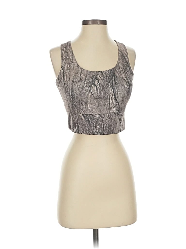 Pre-owned Assorted Brands Tank Top Tan Halter Neckline Tops In Brown