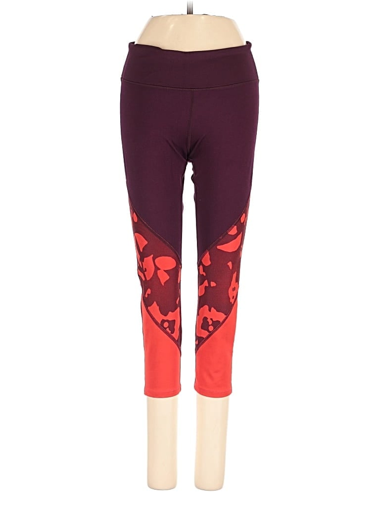 Pre-owned Fabletics Active Pants In Burgundy