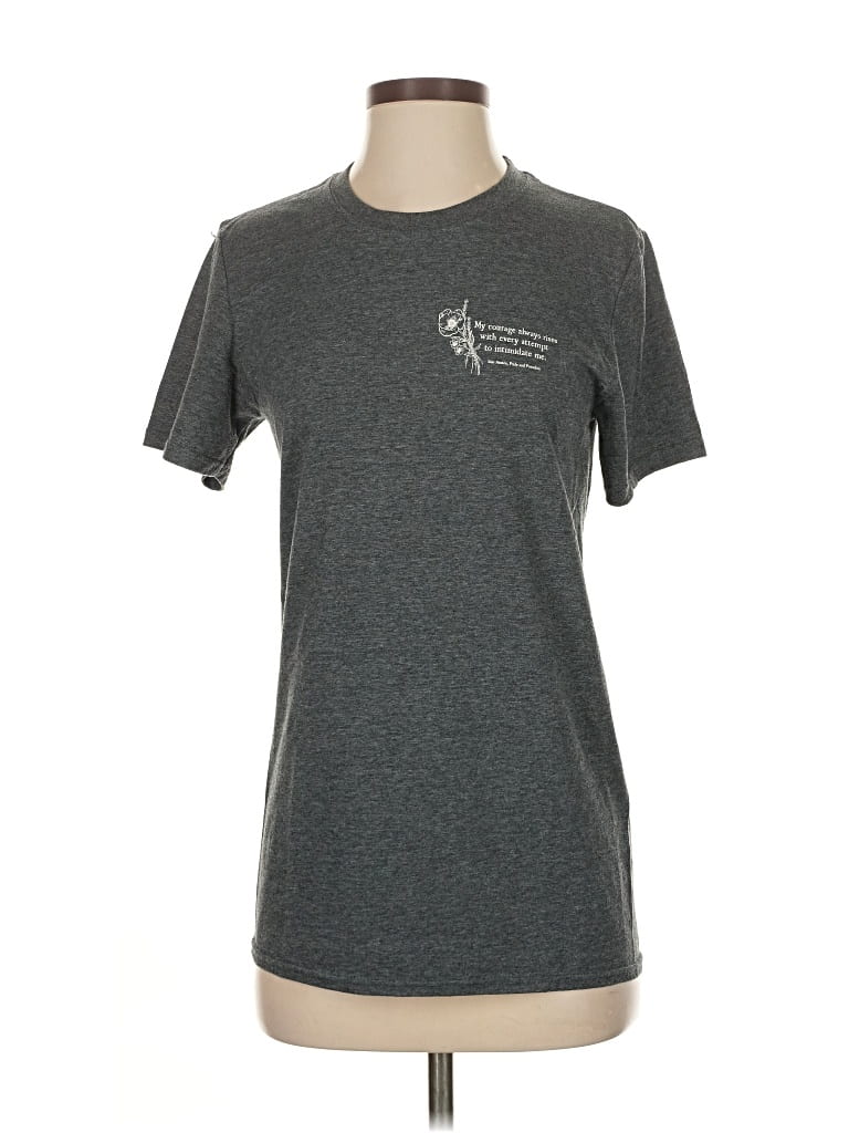 Pre-owned Assorted Brands Short Sleeve T-shirt In Gray