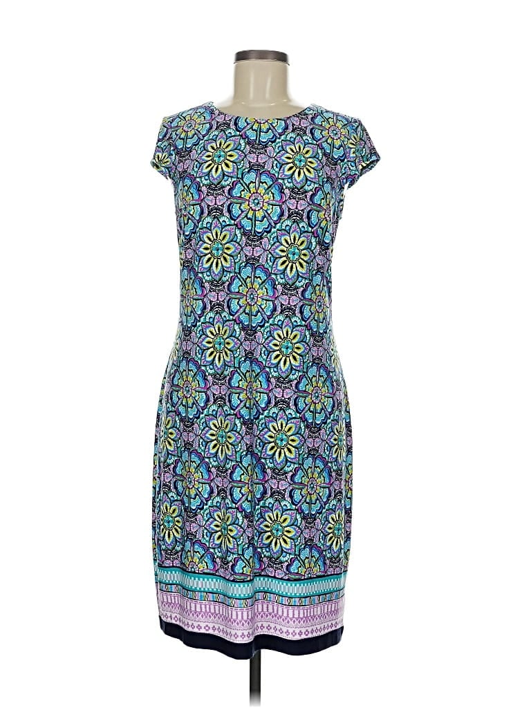 Pre-owned Liz Claiborne Casual Dress In Blue