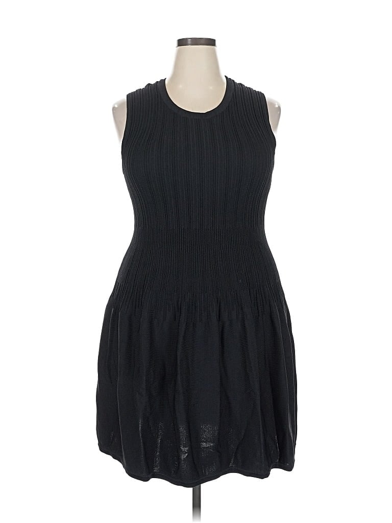 Pre-owned Textile By Elizabeth And James Casual Dress In Black