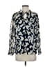 Nic + Zoe 100% Polyester Silver 3/4 Sleeve Blouse Size S - photo 1