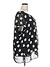 Lane Bryant 100% Polyester Polka Dots Black Short Sleeve Blouse Size 22 - 24 Plus - photo 4
