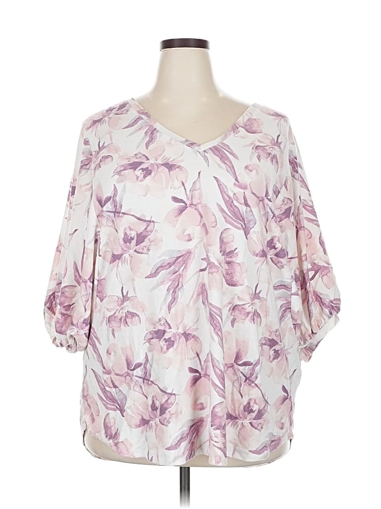 Pre-owned Lularoe 3/4 Sleeve Blouse In Pink