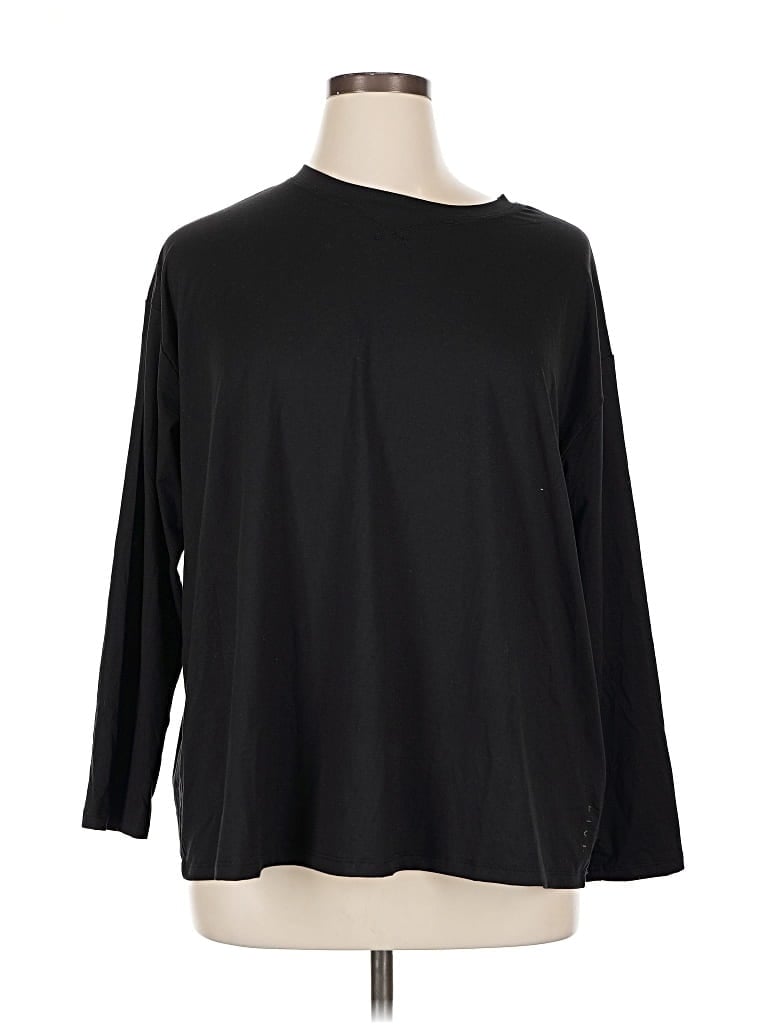 Pre-owned Livi 3/4 Sleeve T-shirt In Black