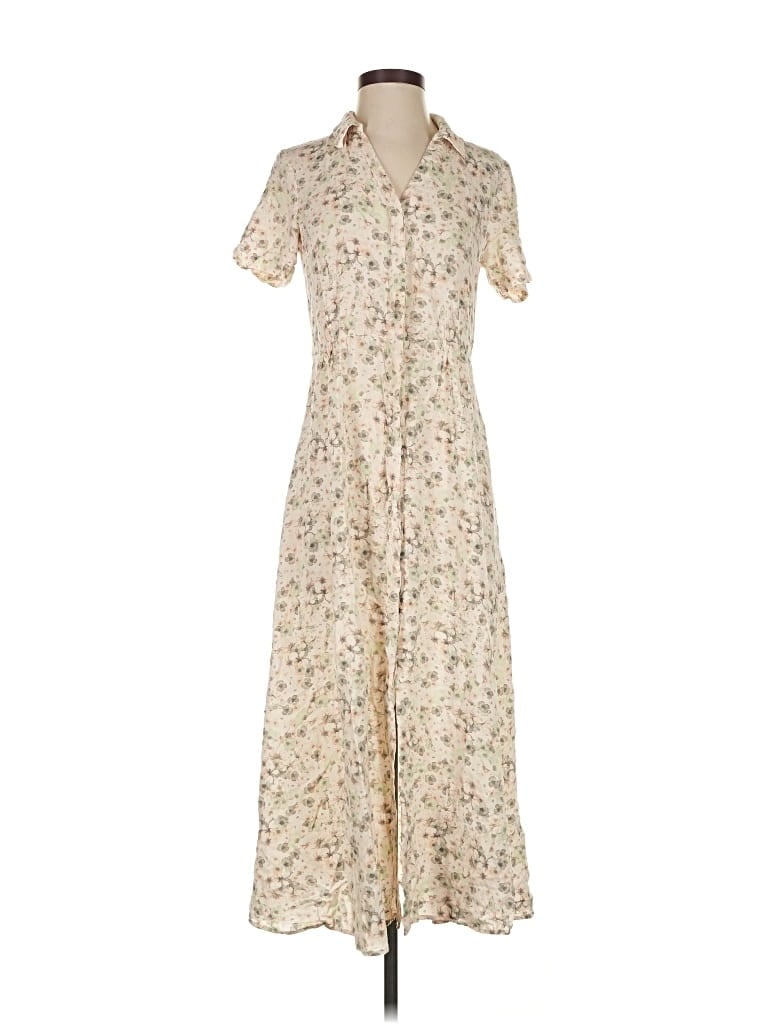 Pre-owned H&m Casual Dress In White