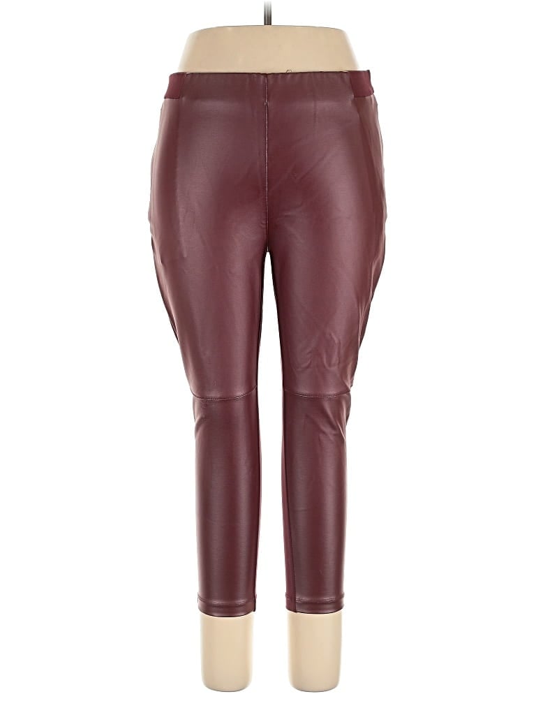 Pre-owned Betabrand Leggings In Burgundy