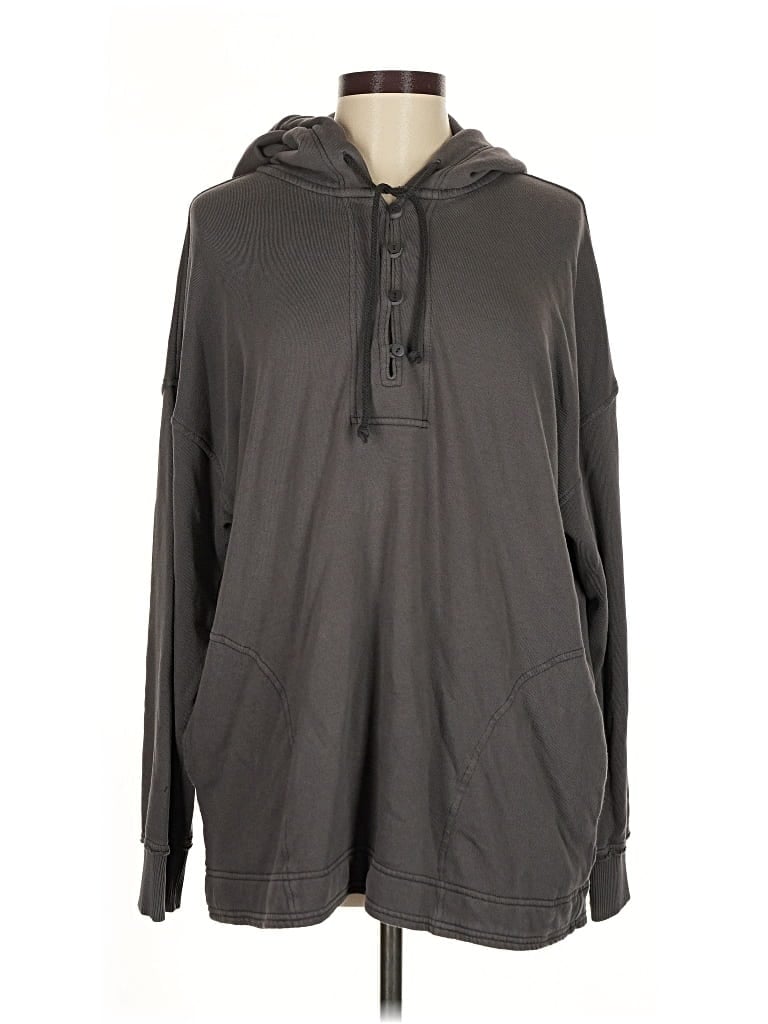 Pre-owned Aerie Pullover Hoodie In Gray