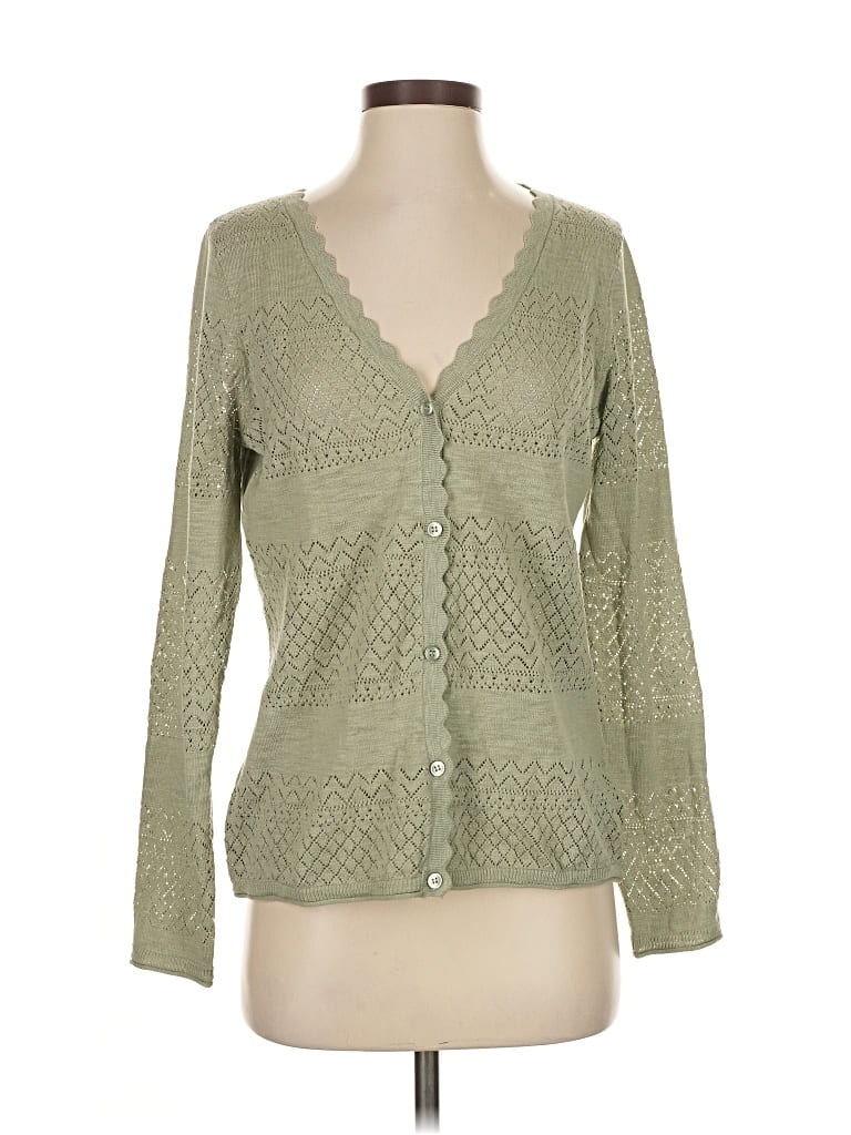 Pre-owned Frye Cardigan Sweater In Green