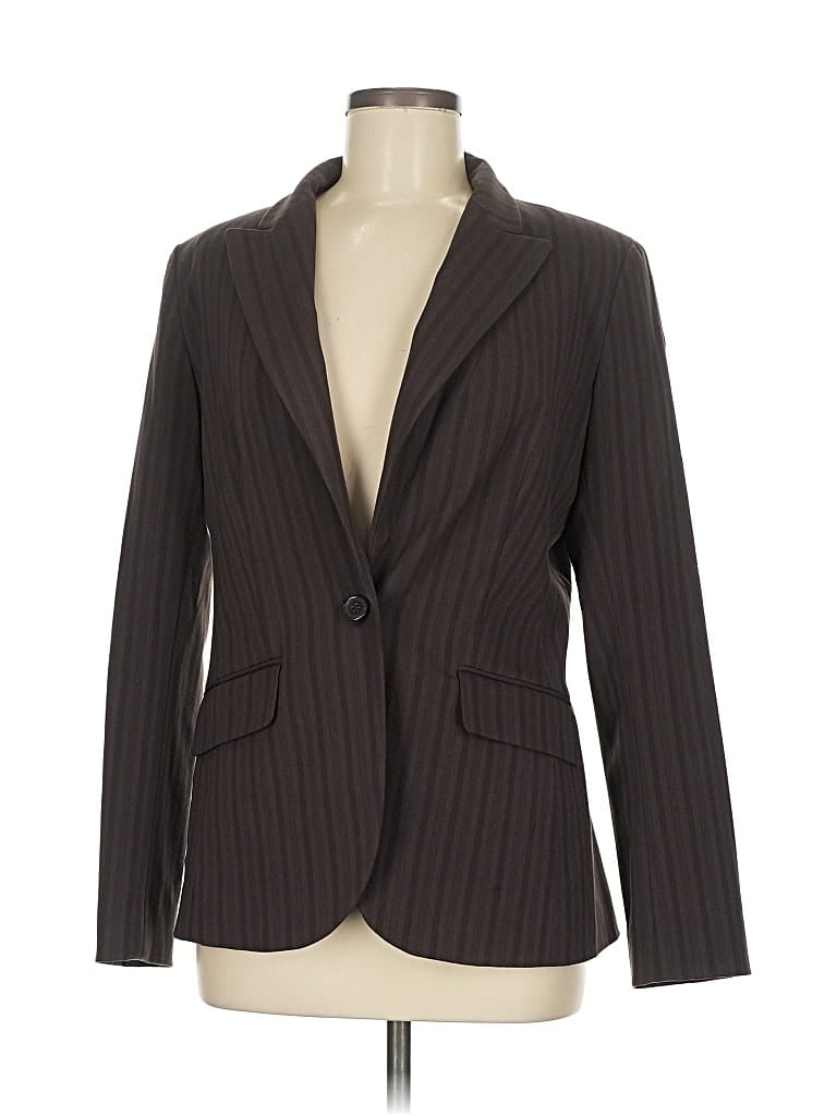 Pre-owned New York And Company Blazer Jacket In Brown