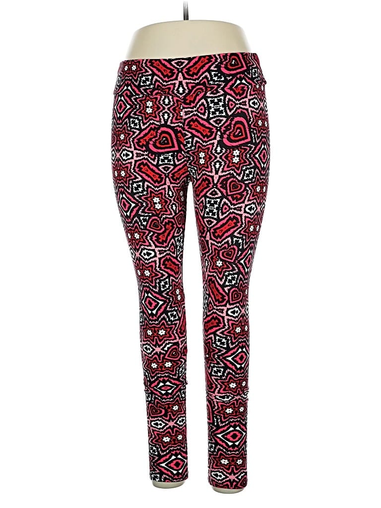 Pre-owned Lularoe Leggings In Red
