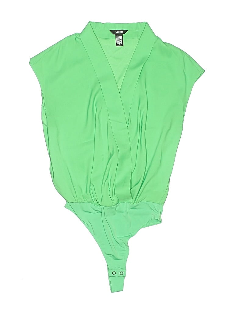Pre-owned Express Bodysuit In Green