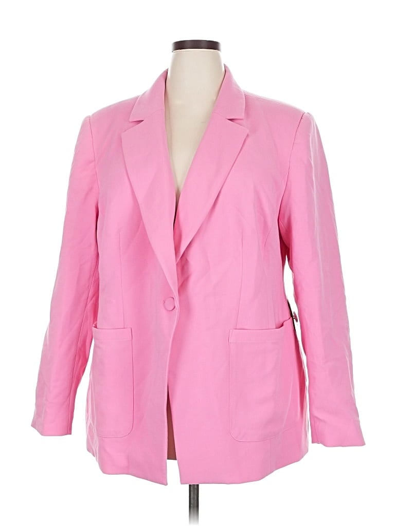 Eloquii Blazer Jacket In Pink