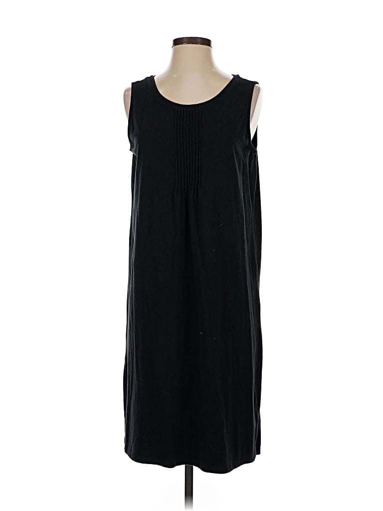 Pre-owned Lands' End Casual Dress In Black