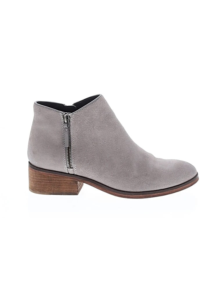 Pre-owned Cole Haan Ankle Boots In Gray